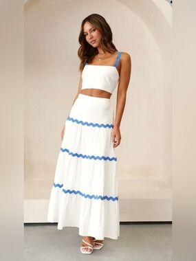 Endless Moon Ric Rac Maxi Skirt Set